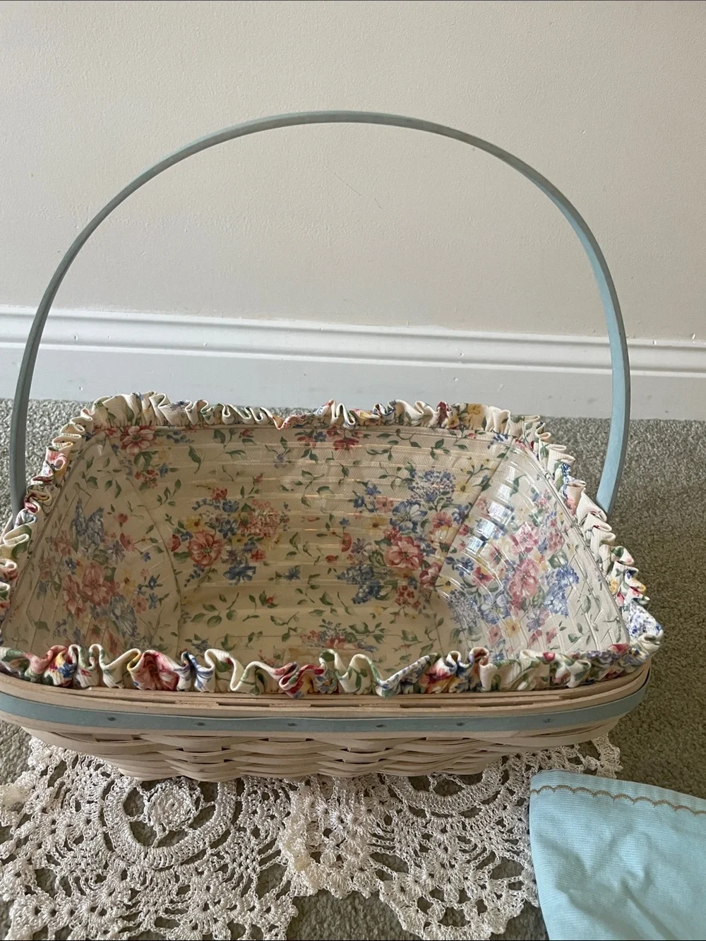 Longaberger 2003 Large Whitewashed Easter Basket